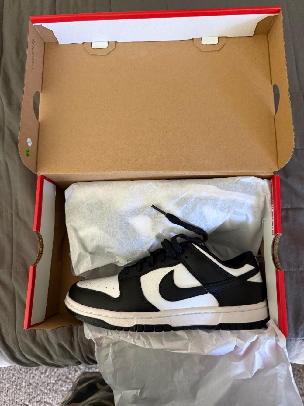 Woman’s Nike panda dunks
